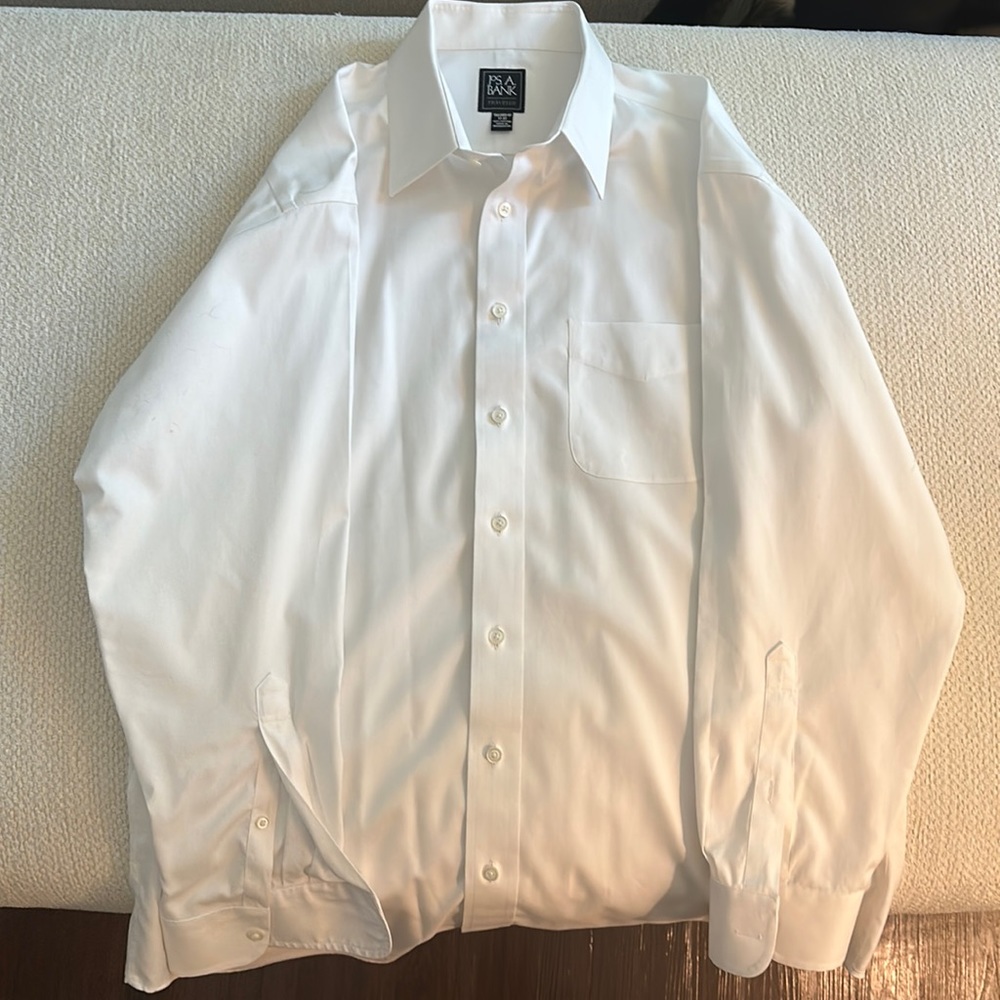 Joseph A Bank tailored men’s shirt, size 17-33 100% cotton